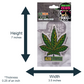 Green and Black Leaf Hanging Air Freshener Combo