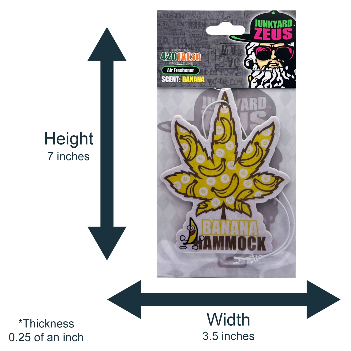 Banana Hammock Hanging Leaf Air Freshener