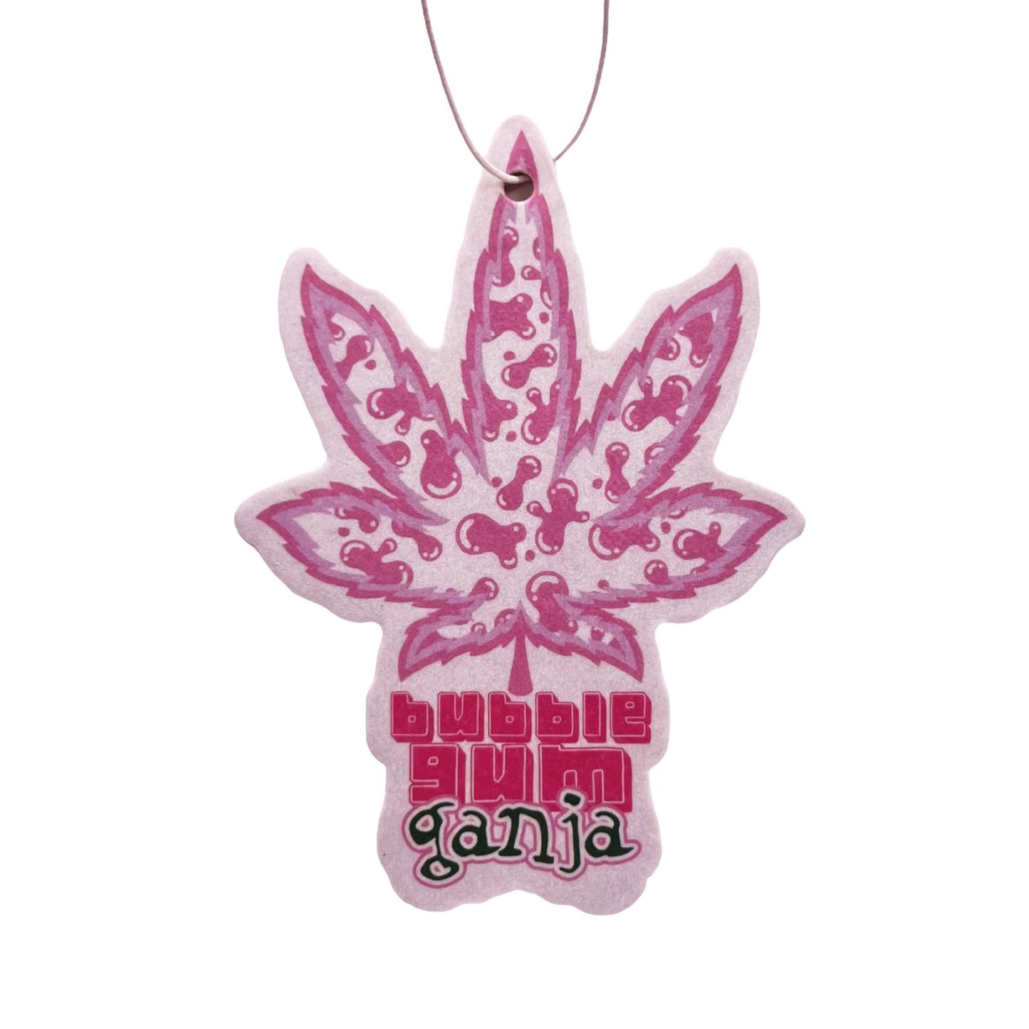 Bubble Gum Ganja Hanging Leaf Air Freshener