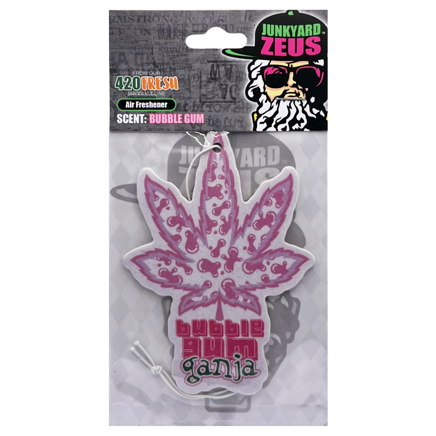 Bubble Gum Ganja Hanging Leaf Air Freshener