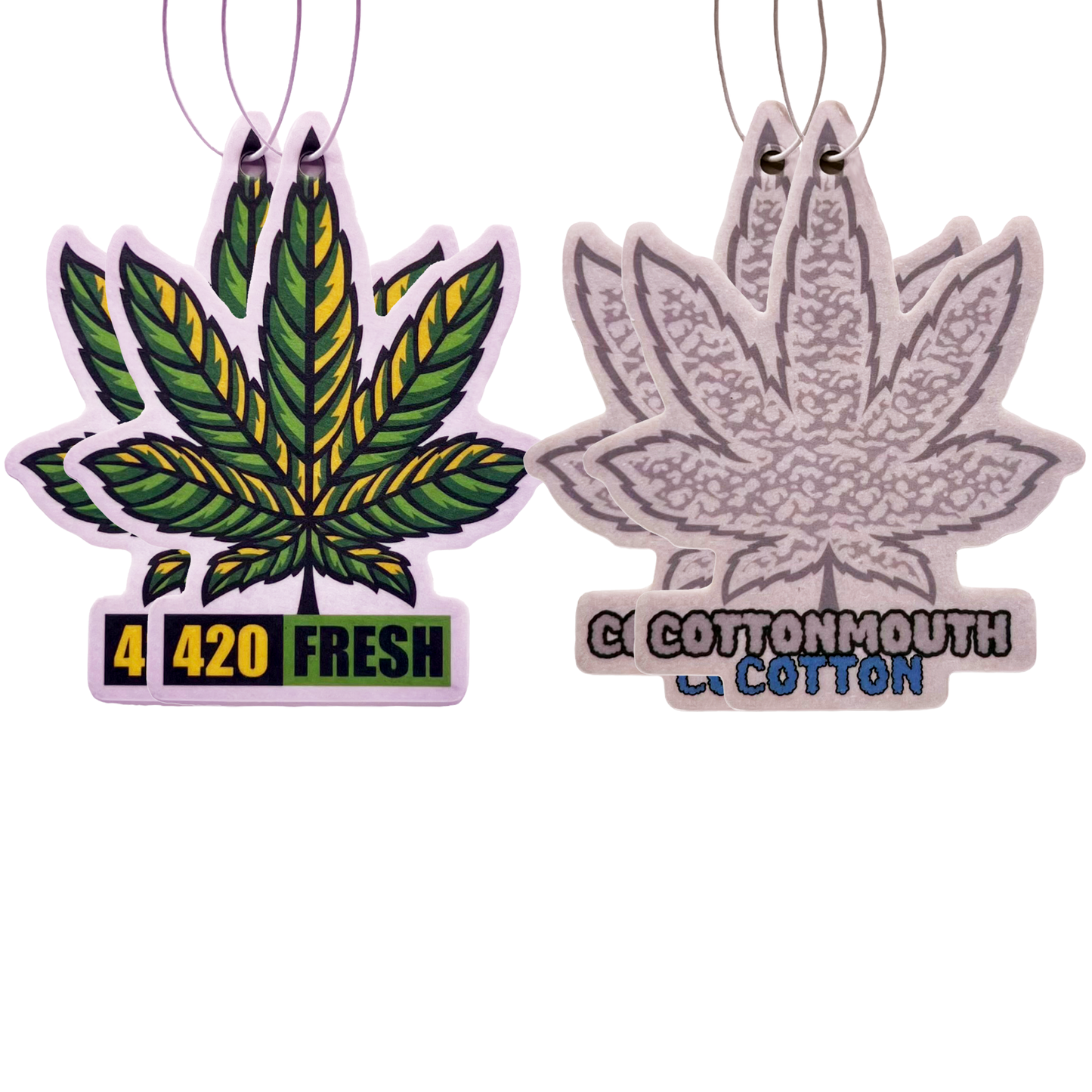 Fresh and Clean Cotton Hanging Leaf Air Freshener Combo