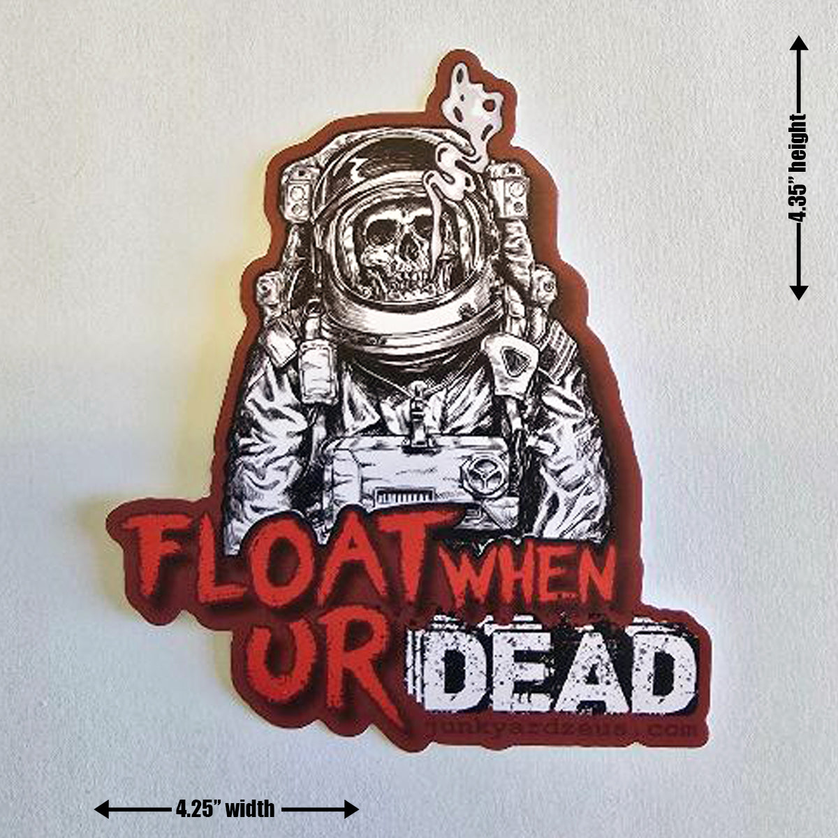 25 Float When UR Dead Dead Monkey Skeleton Astronaut Smoking Skateboard Laptop Rad Stickers