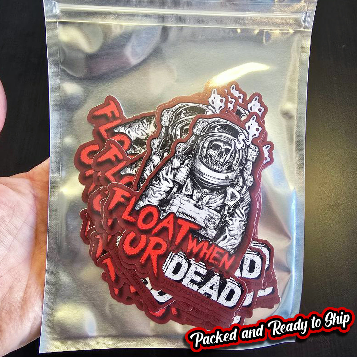 25 Float When UR Dead Dead Monkey Skeleton Astronaut Smoking Skateboard Laptop Rad Stickers