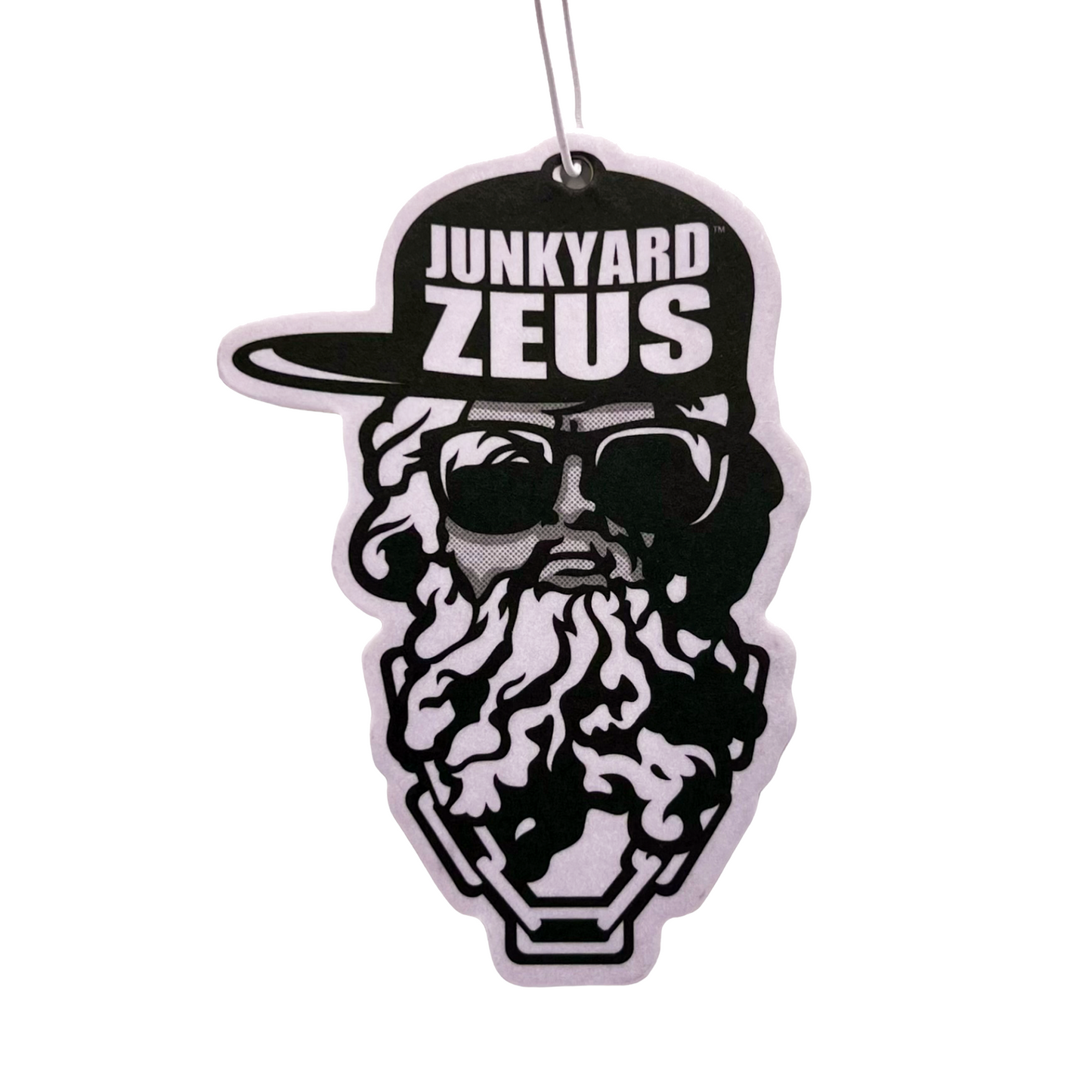 Junkyard Zeus Logo (B&W) Hanging Air Freshener