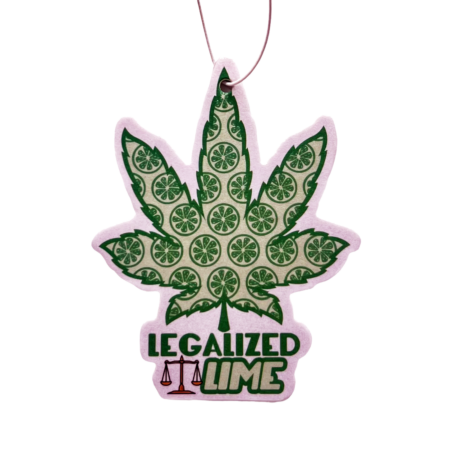 Legalized Lime Hanging Leaf Air Freshener