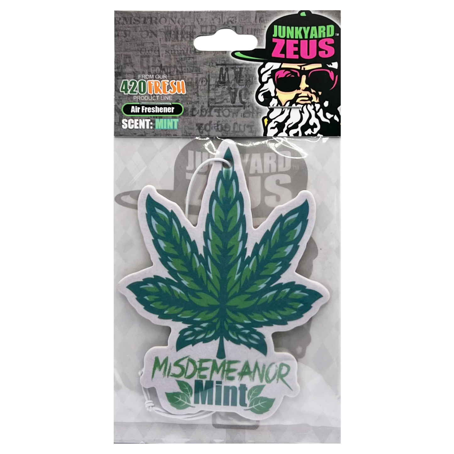 Misdemeanor Mint Hanging Leaf Air Freshener