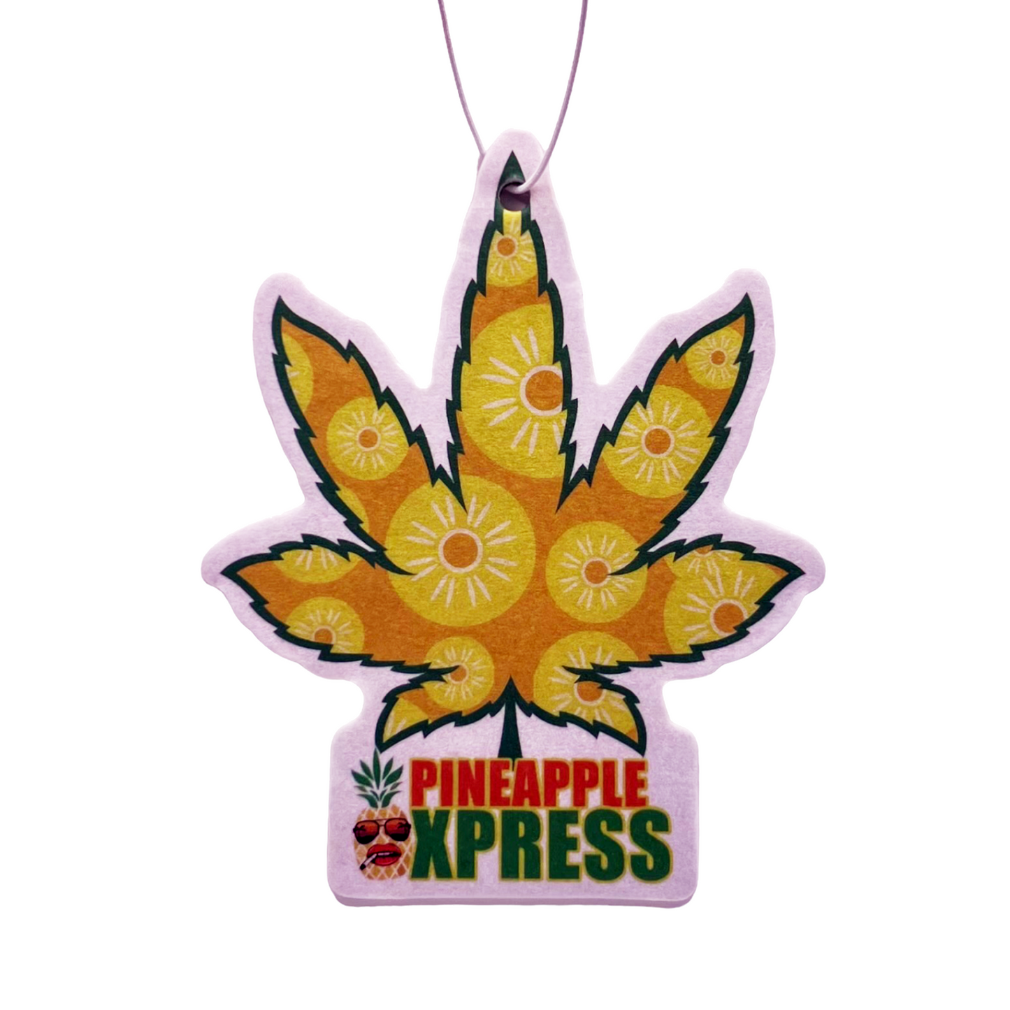 Pineapple Xpress Hanging Leaf Air Freshener