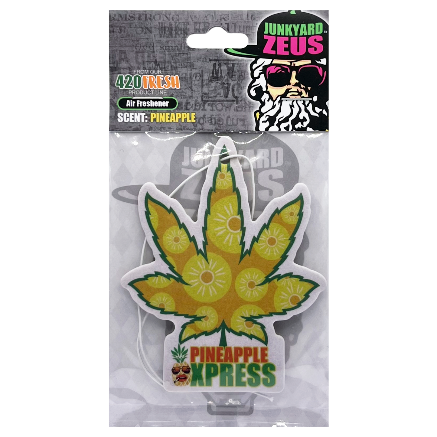 Pineapple Xpress Hanging Leaf Air Freshener