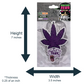 Purple Dank Hanging Leaf Air Freshener