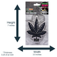 Green and Black Leaf Hanging Air Freshener Combo