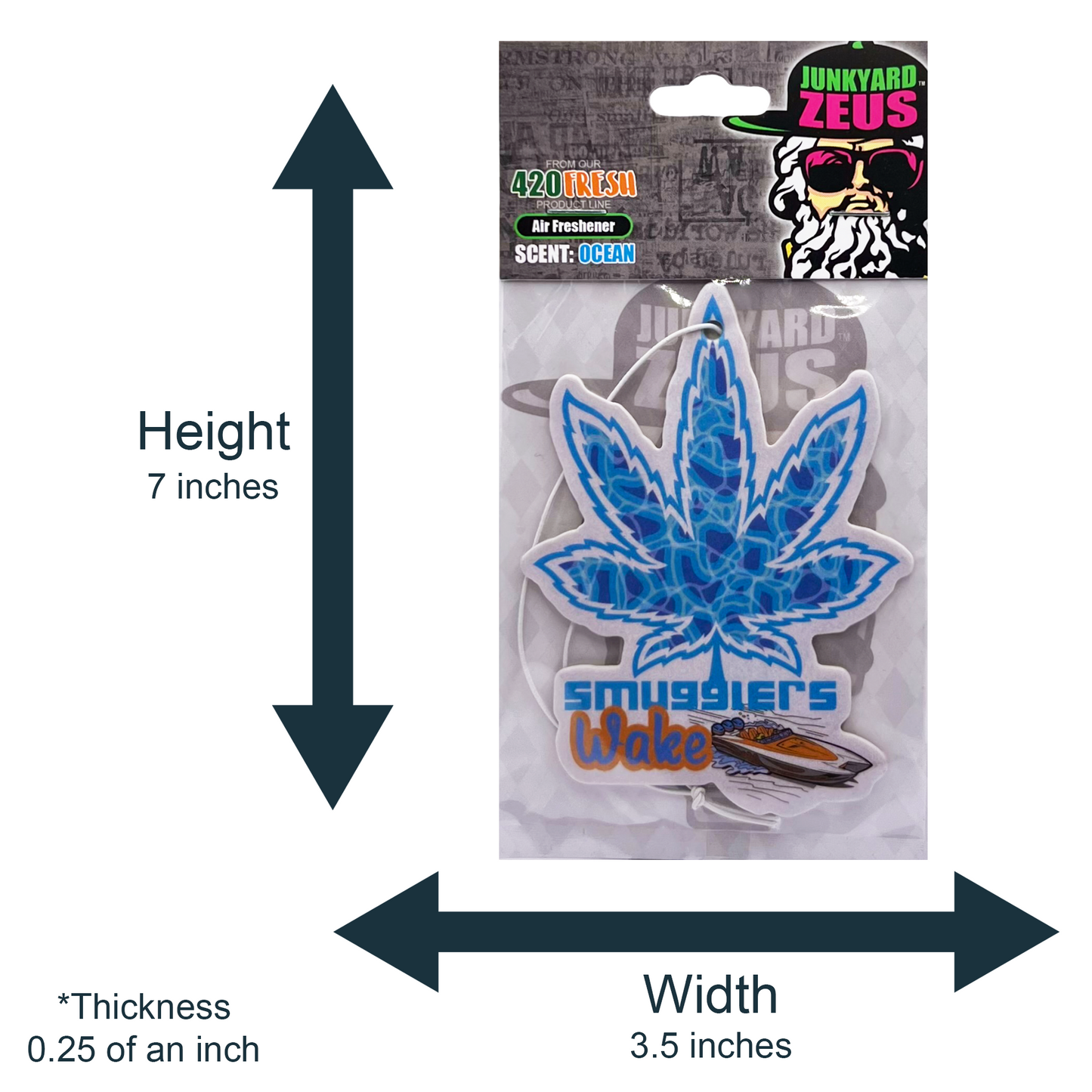 Smugglers Wake Hanging Leaf Air Freshener