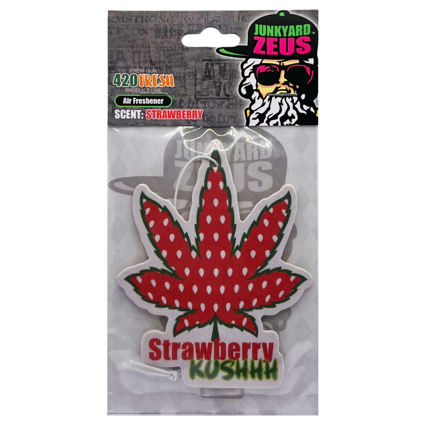 Strawberry Kushhh Hanging Leaf Air Freshener