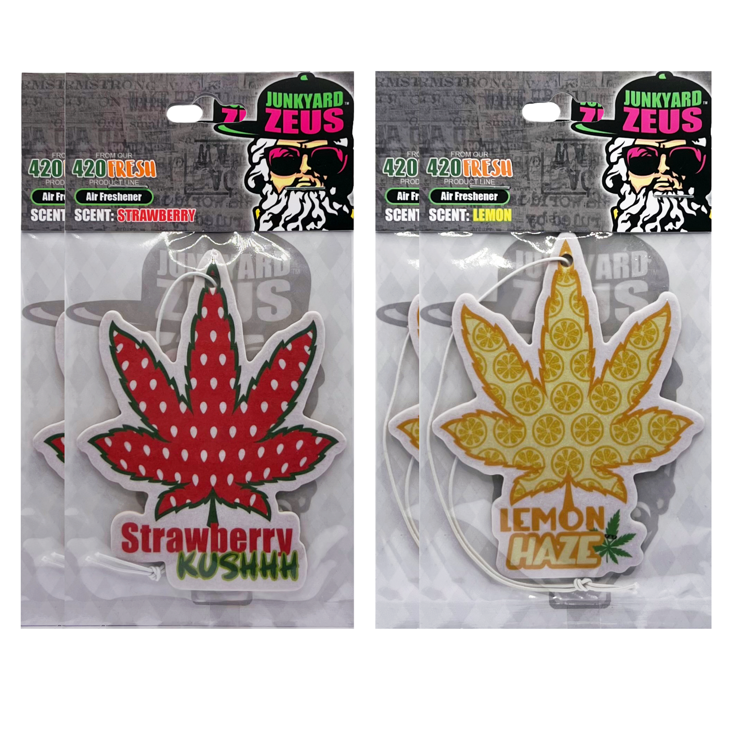 Strawberry Lemon Lemonade Hanging Leaf Air Freshener Combo