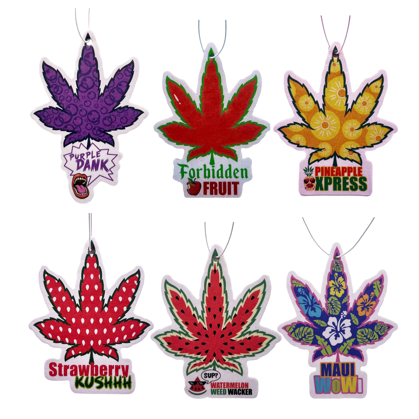 Tropical Fruit Punch Hanging Leaf Air Freshener Combo