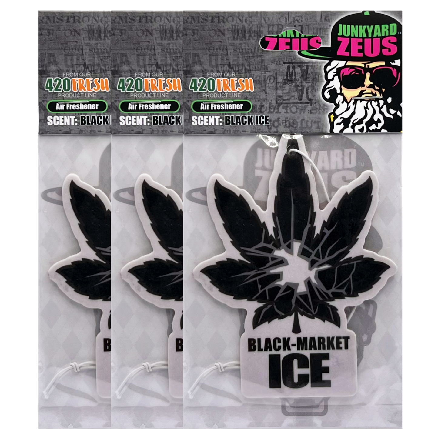 Black-Market Ice Hanging Leaf Air Freshener