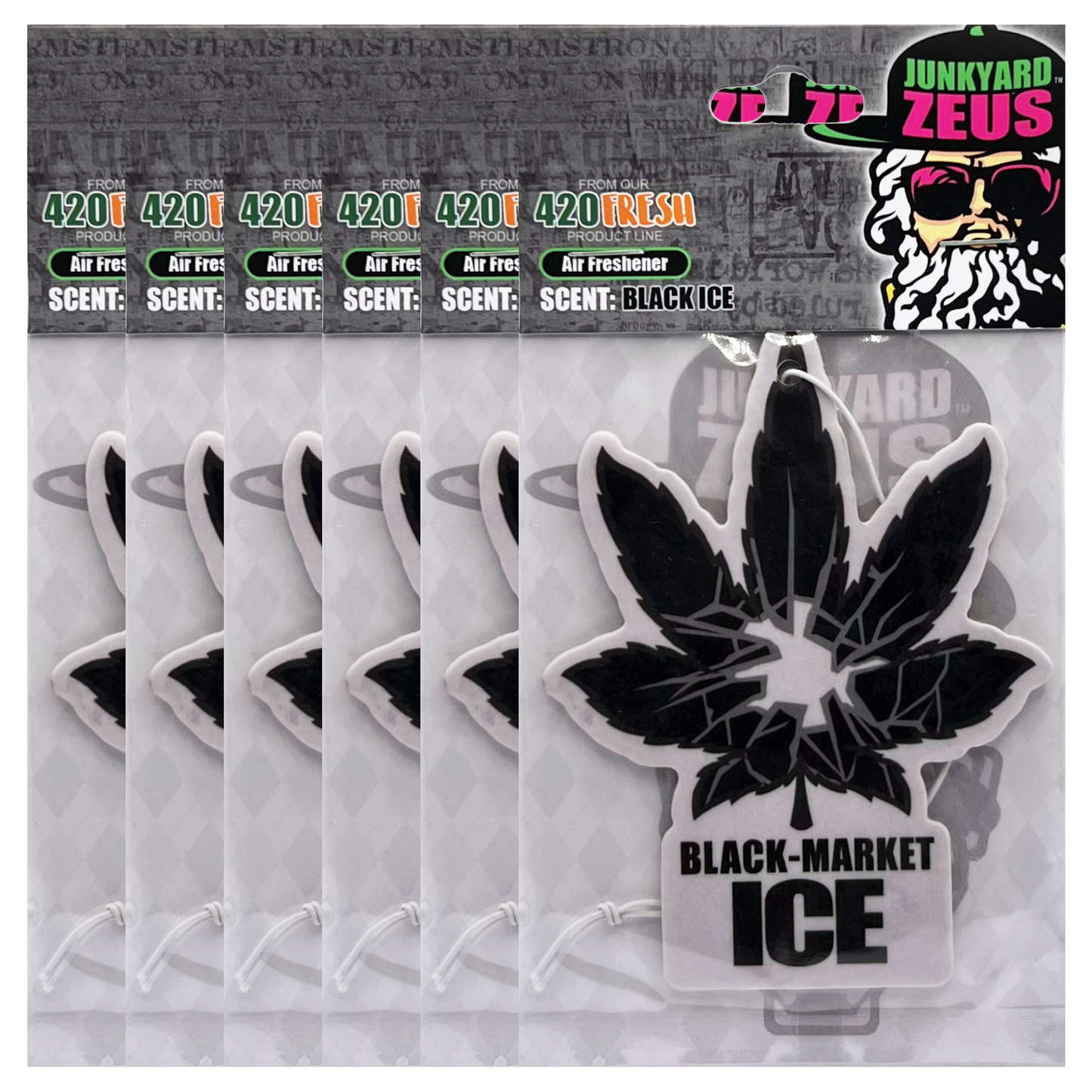 Black-Market Ice Hanging Leaf Air Freshener