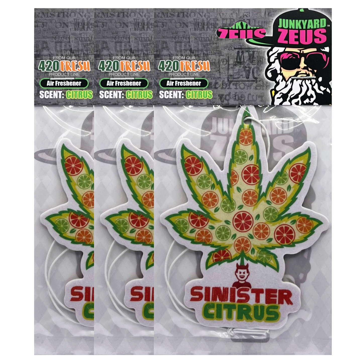 Sinister Citrus Hanging Leaf Air Freshener