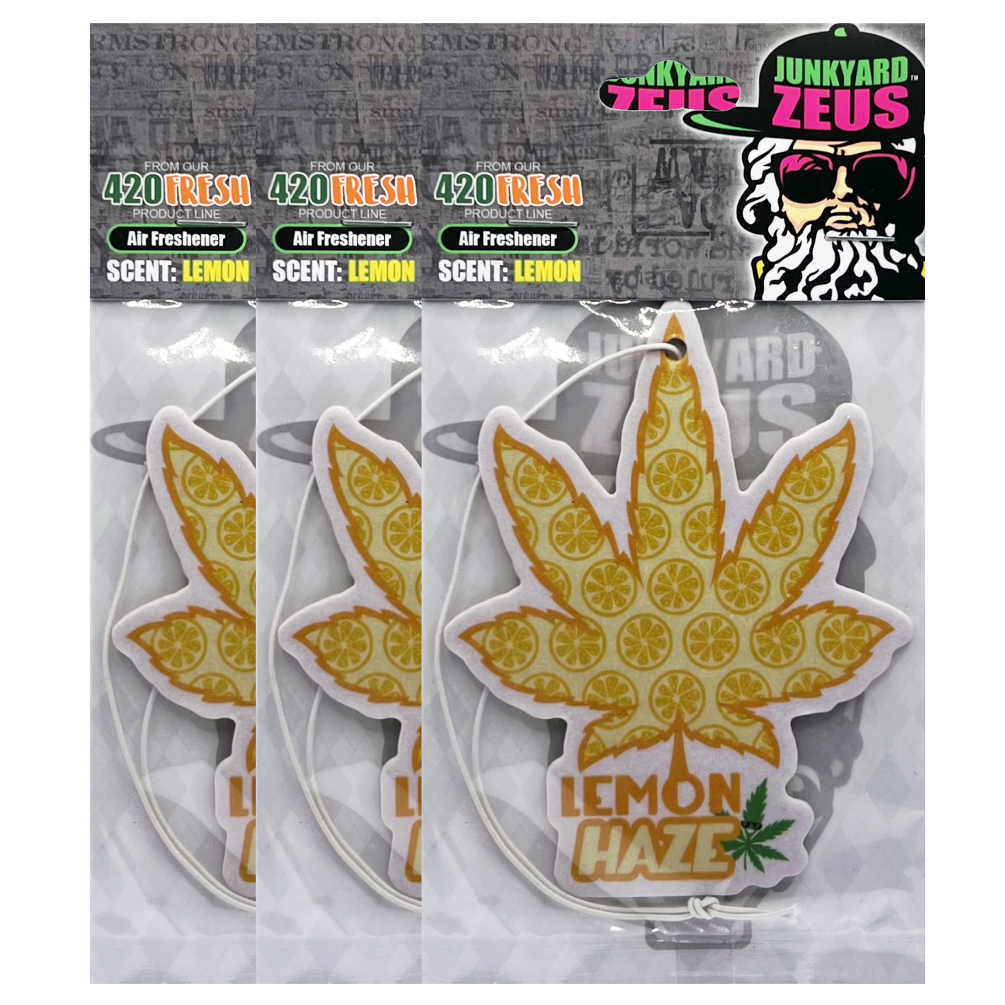 Lemon Haze Hanging Leaf Air Freshener