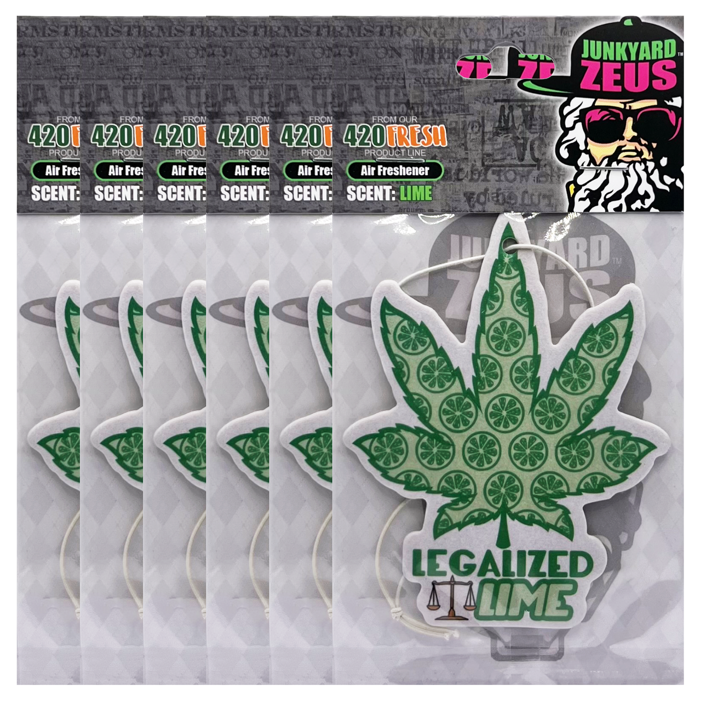 Legalized Lime Hanging Leaf Air Freshener