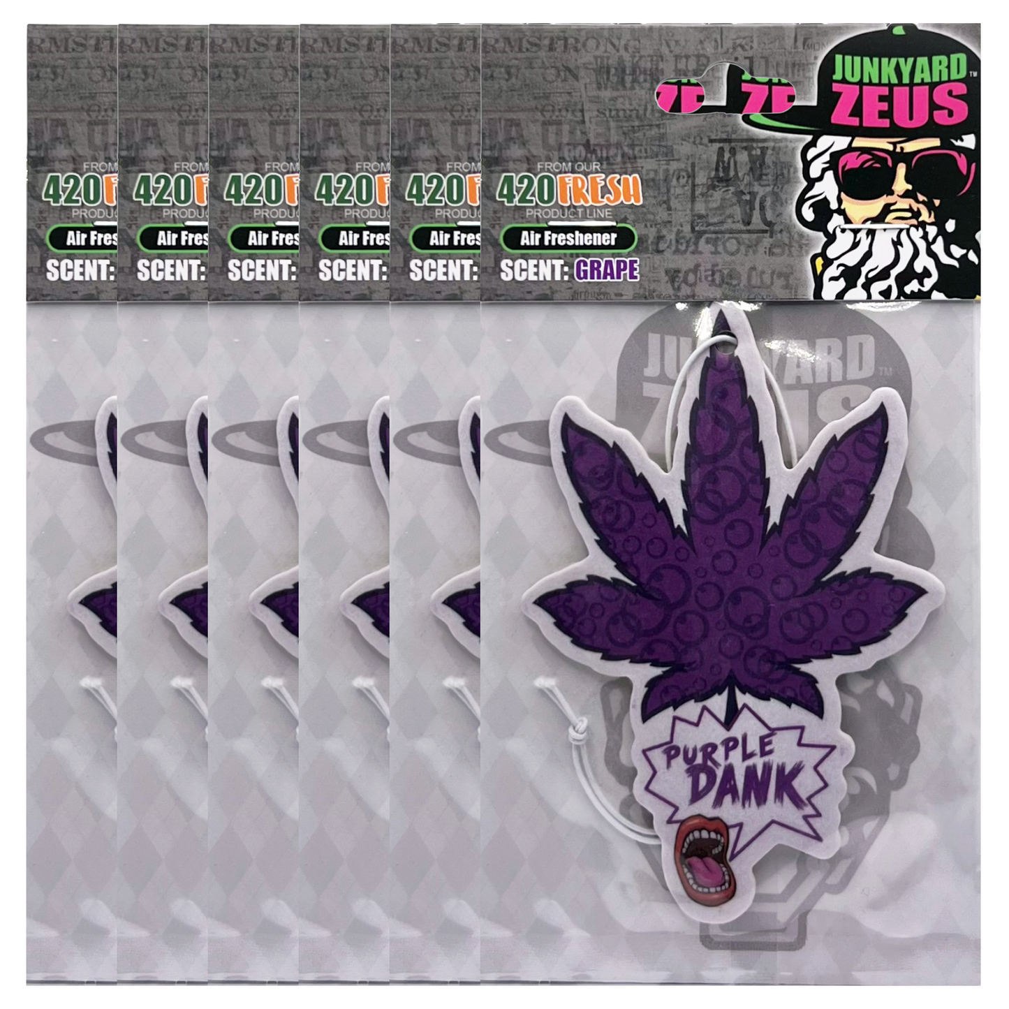 Purple Dank Hanging Leaf Air Freshener