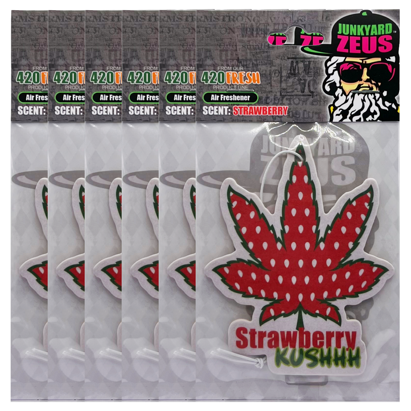 Strawberry Kushhh Hanging Leaf Air Freshener